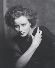 Portrait photograph of Greta Garbo, 1925 July. Creator: Arnold Genthe