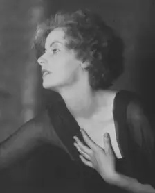 Portrait photograph of Greta Garbo, 1925 July. Creator: Arnold Genthe