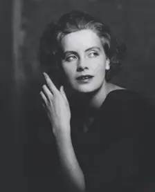 Portrait photograph of Greta Garbo, 1925 July. Creator: Arnold Genthe