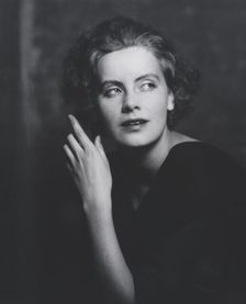 Portrait photograph of Greta Garbo, 1925 July. Creator: Arnold Genthe