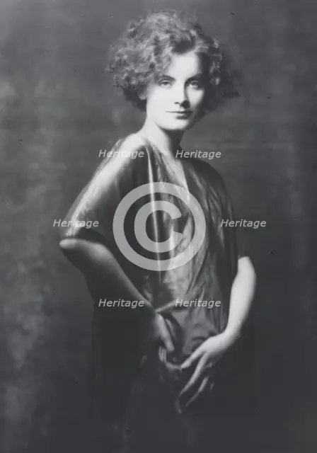 Portrait photograph of Greta Garbo, 1925 July. Creator: Arnold Genthe.