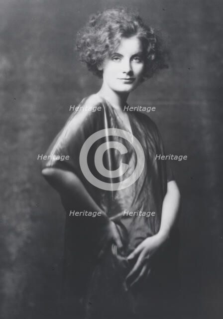 Portrait photograph of Greta Garbo, 1925 July. Creator: Arnold Genthe.