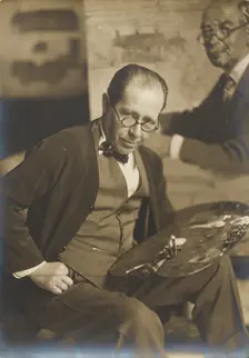 Portrait Photograph of Sir William Orpen, c1934. Creator: Unknown