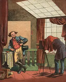 Portrait photographer's studio, 1871