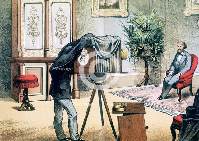 Portrait photographer's studio, c1880. Creator: Unknown.