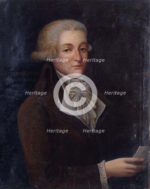 Portrait présumé d'Augustin de Robespierre, dit le jeune (1763-1794), conventionnel, c1790. Creator: Francois Bonneville.