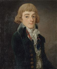Portrait présumé de Louis-Antoine de Saint-Just (1767-1794), conventionnel, 1791. Creator: Francois Bonneville