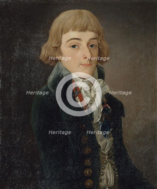 Portrait présumé de Louis-Antoine de Saint-Just (1767-1794), conventionnel, 1791. Creator: Francois Bonneville.