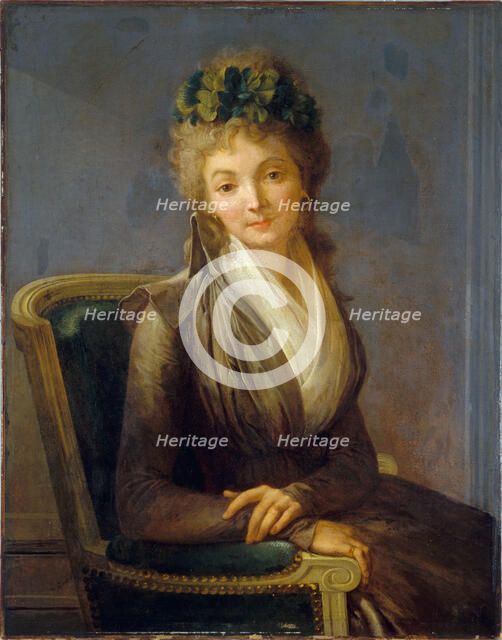 Portrait présumé de Lucile Desmoulins (1771-1794), c1790. Creator: Louis Leopold Boilly.