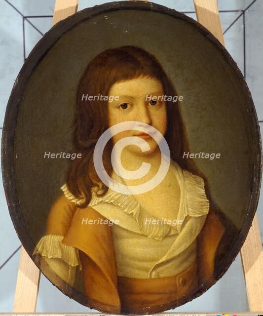 Portrait presumed to be Louis XVII (1785-1795), between 1785 and 1795. Creator: Unknown.