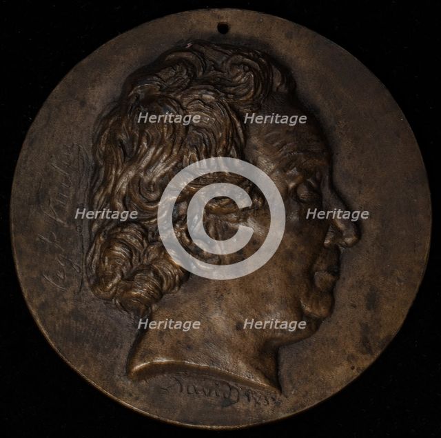 Portrait profile of Pierre-Augustin Hulin, 1832. Creator: Pierre-Jean David d'Angers.
