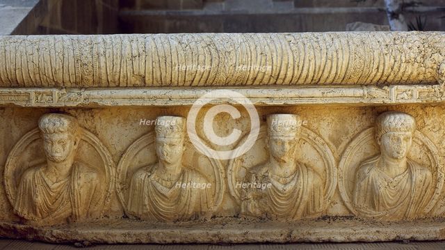 Portrait reliefs, Gardens of Palmyra Archaeological Museum, Tadmor, Syria. Creator: Unknown.
