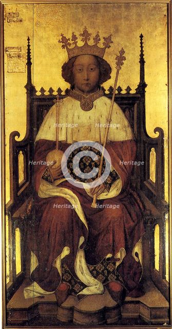 Portrait Richard II of England, ca 1390. Artist: Anonymous  