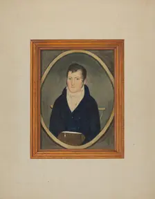 Portrait - Watercolor, c. 1940. Creator: Frank M Keane