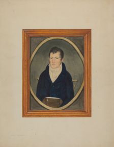 Portrait - Watercolor, c. 1940. Creator: Frank M Keane
