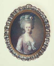 Portrait thought to be the Countess of Artois, c1775. Creators: Jean-Laurent Mosnier, Peter Adolf Hall