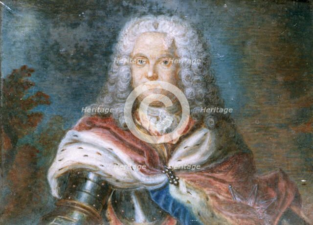 Portrait thought to be the Marshal of Saxe. Creator: Unknown.
