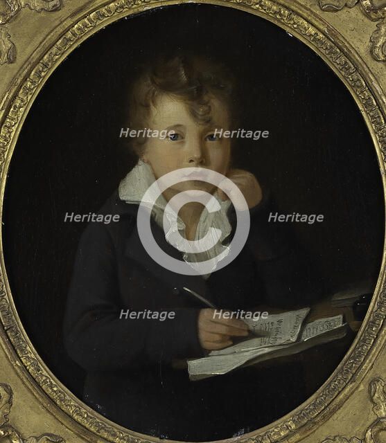 Portrait thought to be Ary Scheffer as a child. Creator: Johann Bernhard Scheffer.