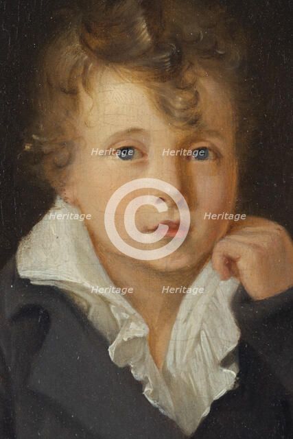 Portrait thought to be Ary Scheffer as a child. Creator: Johann Bernhard Scheffer.