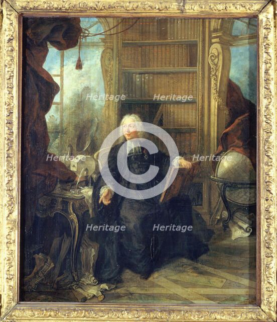 Portrait thought to be of Father Jean-Antoine Nollet (1700-1770), c1740. Creator: Jacques de Lajoue II.