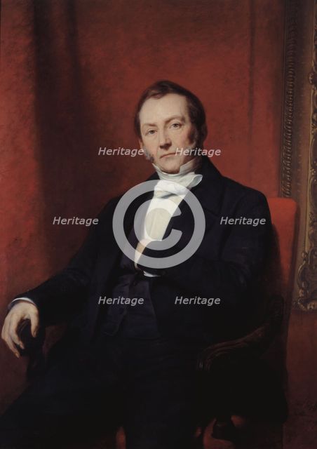 Portrait thought to be of Jean Abraham Nottebohm, 1849. Creator: Ary Scheffer.