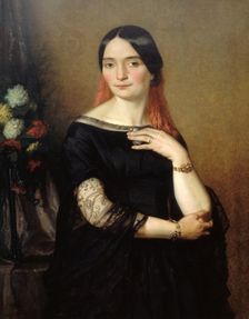 Portrait thought to be of Miss Mars. Creator: Ary Scheffer