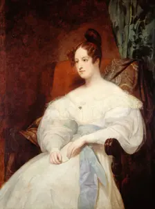 Portrait thought to be of Princess Louise of Orleans, 1833. Creator: Ary Scheffer
