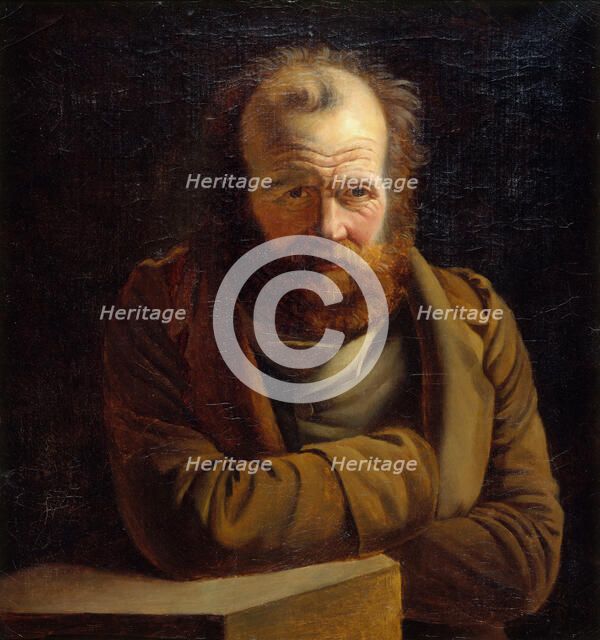 Portrait thought to be Pierre-Joseph Proudhon (1809-1865), economist, philosopher..., c1849-1865. Creator: Unknown.