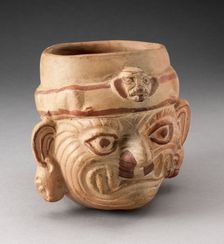 Portrait Vessel of a Head, 100 B.C./A.D. 500. Creator: Unknown