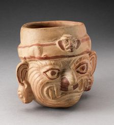 Portrait Vessel of a Head, 100 B.C./A.D. 500. Creator: Unknown