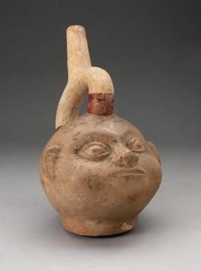 Portrait Vessel of a Ruler with Large Cheeks, 100 B.C./A.D. 500. Creator: Unknown