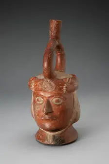 Portrait Vessel with Feline Headdress [Head of Feline is Missing], 100 B.C./A.D. 500. Creator: Unknown