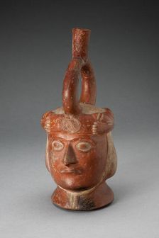 Portrait Vessel with Feline Headdress [Head of Feline is Missing], 100 B.C./A.D. 500. Creator: Unknown