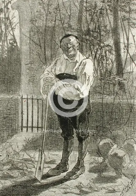 Portraits, 1857. Creator: Félicien Rops.