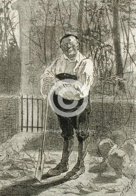 Portraits, 1857. Creator: Félicien Rops.