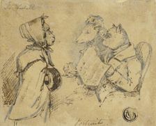 Portraits, n.d. Creator: Daniel Maclise