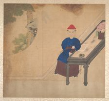 Portraits of members of a Manchu family, mid-19th century. Creator: Unknown