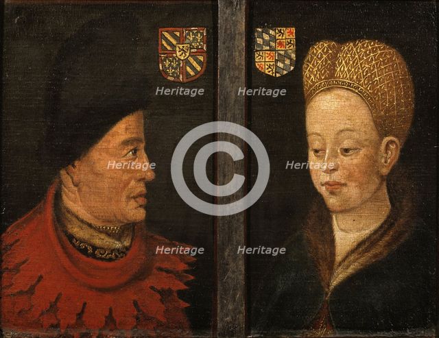 Portraits of of John The Fearless and Margaret of Bavaria, 16th century. Artist: Netherlandish master  