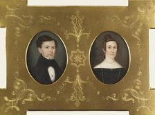 Portraits of a Gentleman and a Lady, c1835. Creator: Unknown