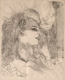 Portraits of Actors and Actresses: Thirteen Lithographs: Anna Held, 1898. Creator: Henri de Toulouse-Lautrec (French, 1864-1901)