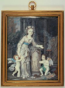 Portraits of Aglae de Polignac, Duchess of Guiche, and her brothers, c1783. Creator: Ecole Francaise