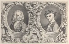 Portraits of Canaletto and Visentini, 1735., 1735. Creator: Antonio Visentini