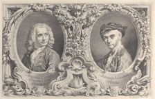 Portraits of Canaletto and Visentini, 1735., 1735. Creator: Antonio Visentini
