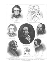 Portraits of Charles Dickens at different periods in his life, 1862