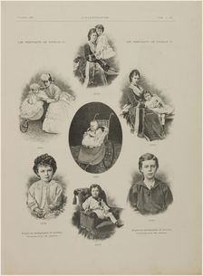 Portraits of Emperor Nicholas II from the period from 1869 to 1875, 1896. Creator: Anonymous