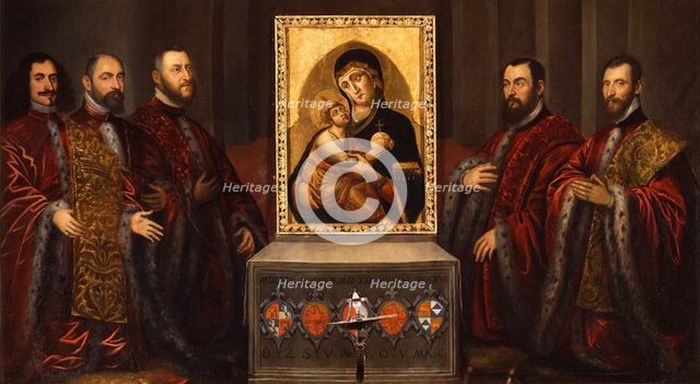 Portraits of five Censors, c1620. Creator: Domenico Tintoretto.