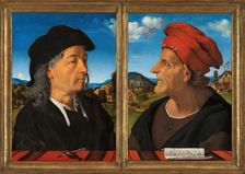 Portraits of Giuliano and Francesco Giamberti da Sangallo, 1482-1485 . Creator: Piero di Cosimo (ca 1462-ca 1521)