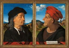 Portraits of Giuliano and Francesco Giamberti da Sangallo, 1482-1485. Creator: Piero di Cosimo
