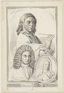 Portraits of Hendrik Soukens, Frans van Eynden and Roukens, 1757-1819. Creator: Roeland van Eynden