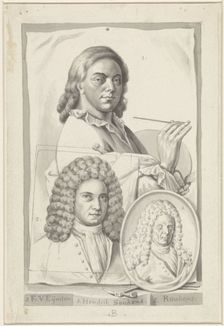 Portraits of Hendrik Soukens, Frans van Eynden and Roukens, 1757-1819. Creator: Roeland van Eynden